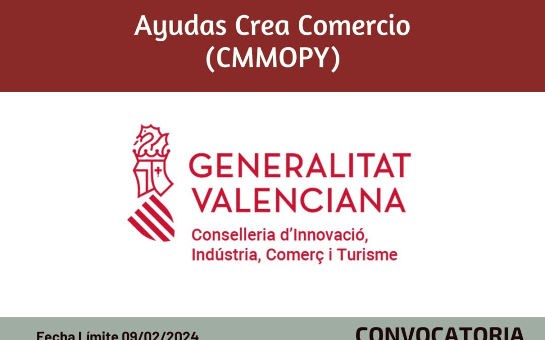 Ayudas Crea Comercio (CMMOPY) 2024