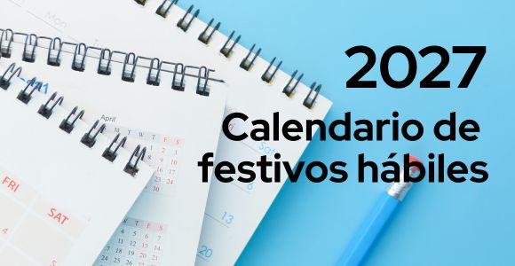 Calendario de festivos hábiles