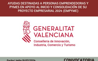 Ayudas destinadas a personas emprendedoras y pymes en apoyo al inicio y consolidación de su proyecto empresarial 2024 (EMPYME)