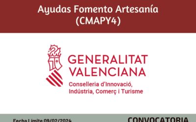 Ayudas Fomento Artesanía (CMAPY4) 2024