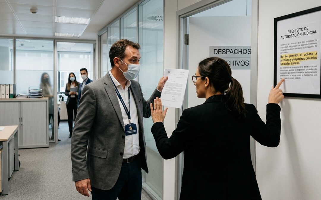 La Inspección de Trabajo limita sus accesos a despachos y archivos sin orden judicial