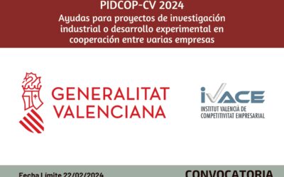 PIDCOP-CV 2024: Ayudas para proyectos de investigación industrial o desarrollo experimental en cooperación entre varias empresas