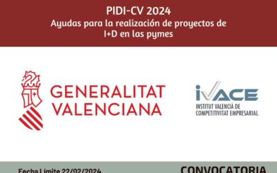 PIDI-CV 2024: Ayudas para la realización de proyectos de I+D en las pymes